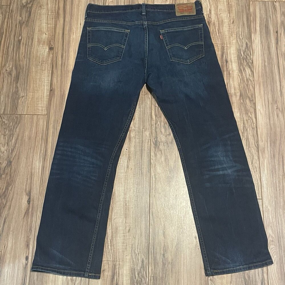 Levis 569 Mens 36X31 Blue Jeans Loose Straight Denim Classic Relaxed Casual Dark